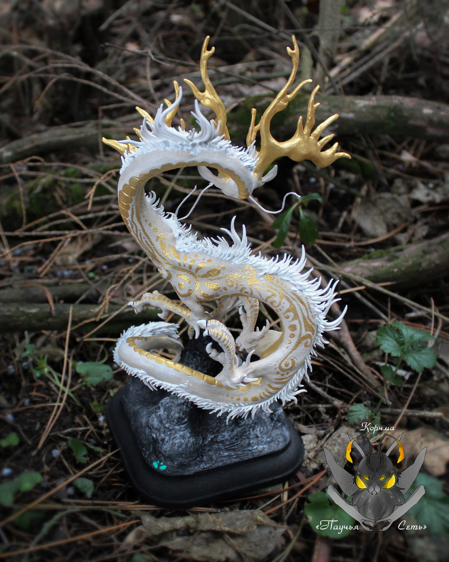 King of the Hill - My, The Dragon, The photo, Polymer clay, Velvet plastic, Figurines, Needlework with process, Process, Sculpture, Longpost