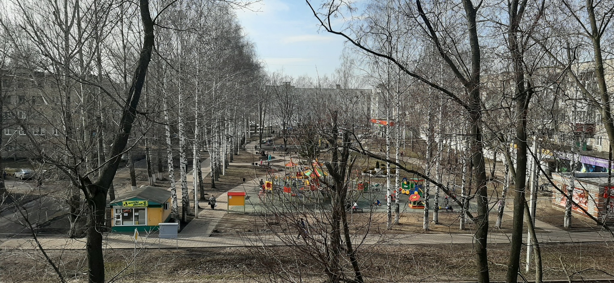 March 10, 2019 vs March 10, 2020 - My, The photo, View from the window, Weather, Michurinsk, Snow, March