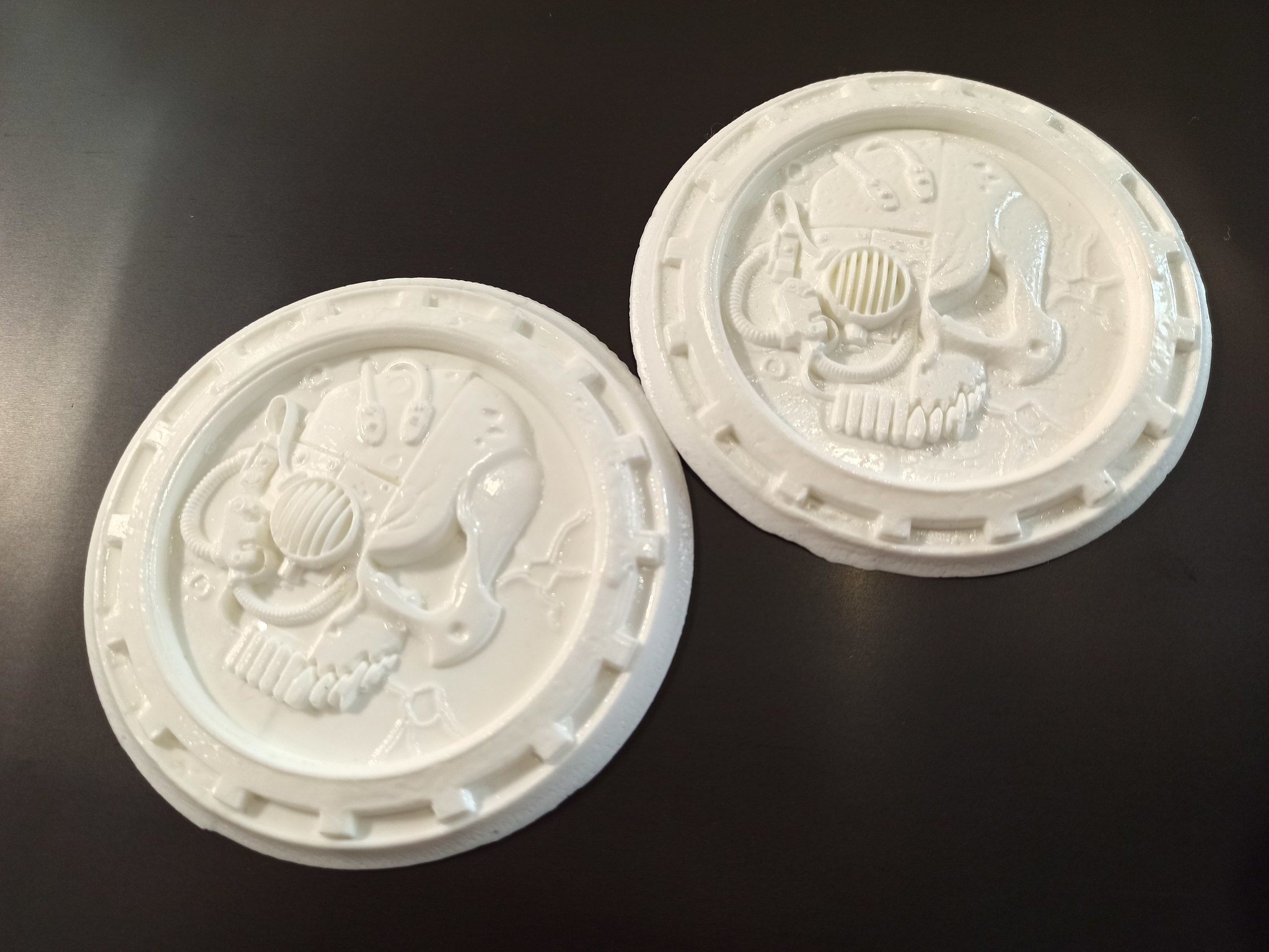 Adeptus Mechanicus - Моё, Adeptus Mechanicus, Warhammer 40k, ЧПУ, Cnc router, Полимерная глина, Литье, Кружка с декором, Длиннопост