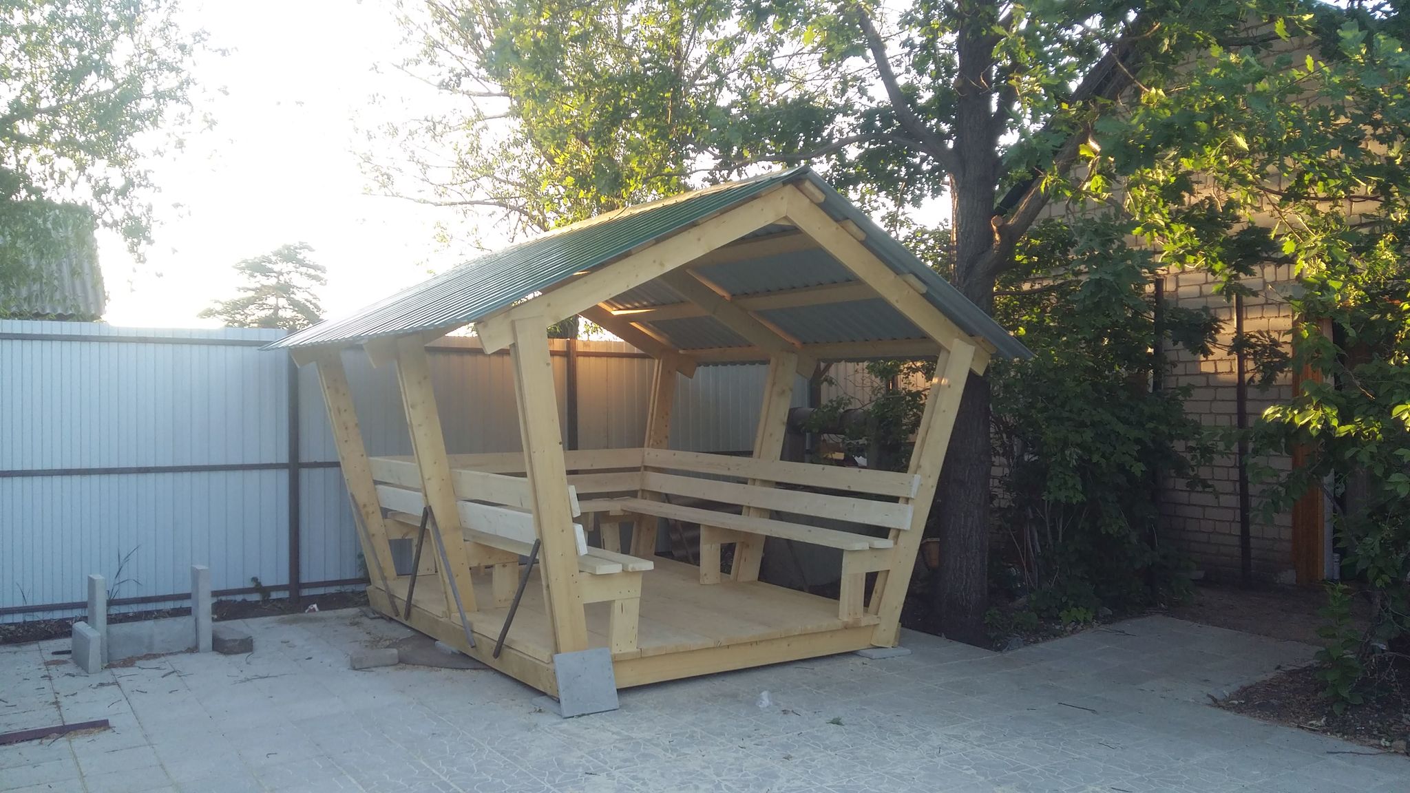 DIY gazebo (part 1) - My, Alcove, With your own hands, Carpentry, Longpost