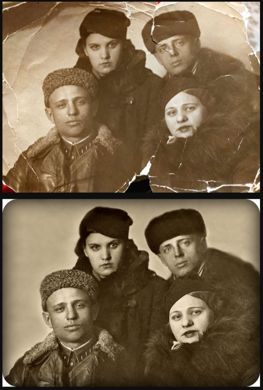 Photo restoration - My, The photo, Restoration