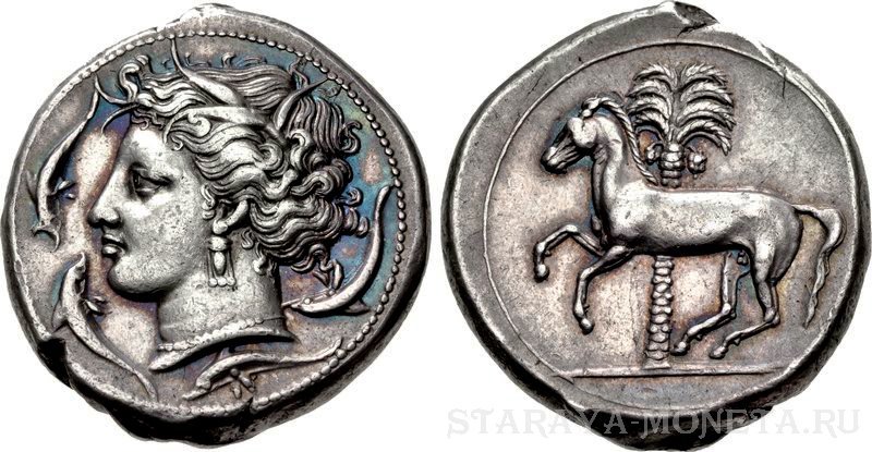 A beautiful image on the coins of Antiquity - My, Antiquity, beauty, Coin, Ancient Greece, Girls, Longpost