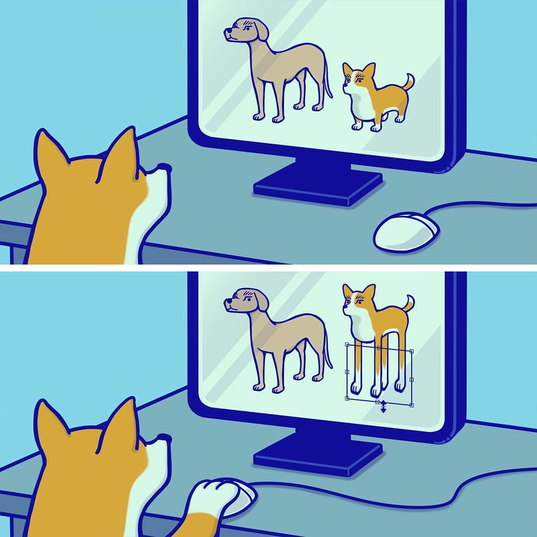 When you're too young - Comics, Art, Animals, Corgi, Longpost