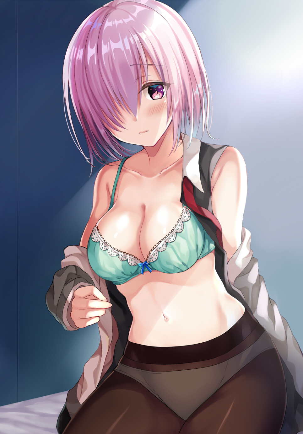 Mashu - NSFW, Аниме, Anime Art, Fate Grand Order, Fate, Mashu Kyrielight, Грудь, Бюстгальтер, Длиннопост, Панцу