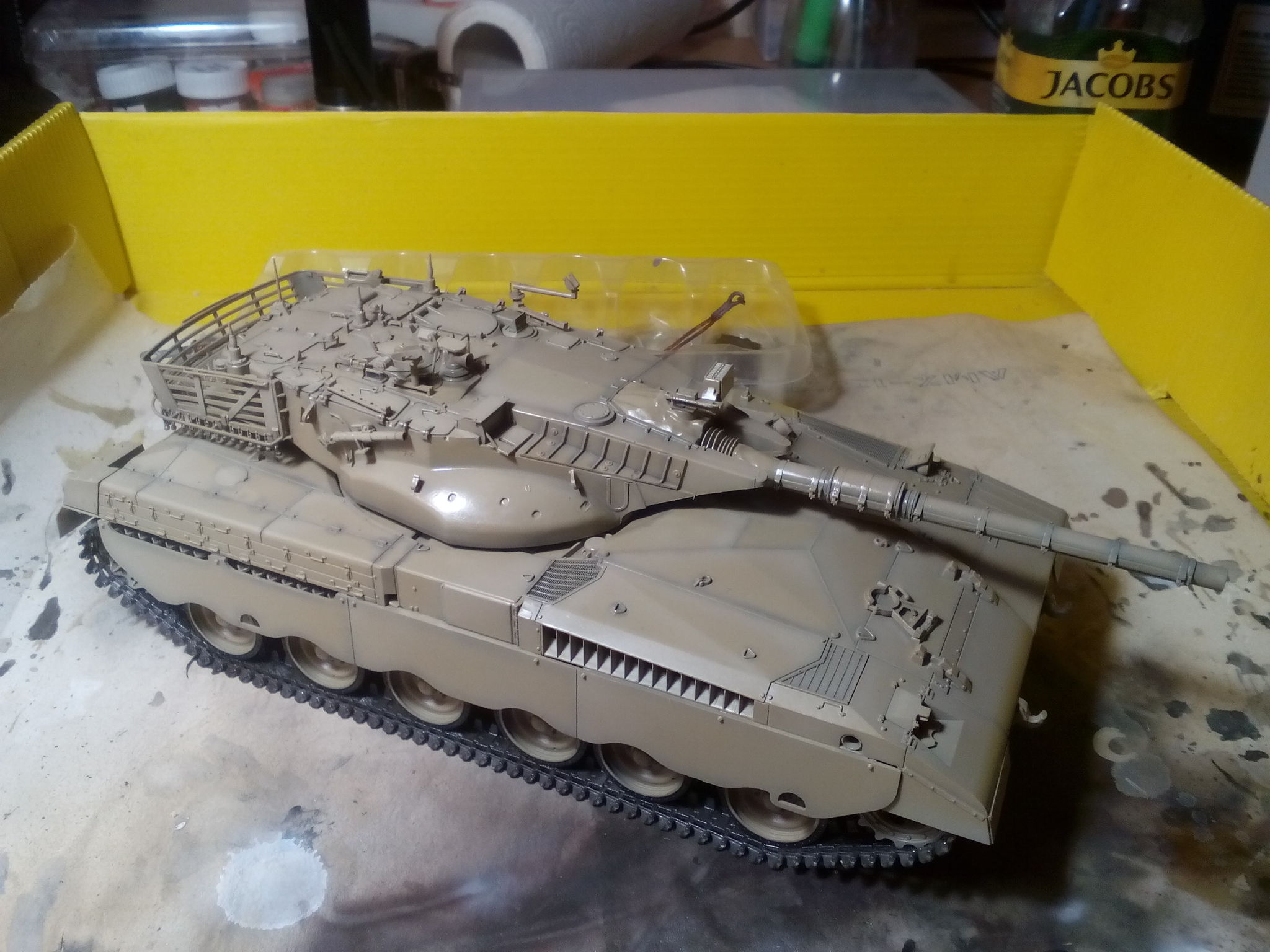 Merkava Mk.1, Takom, 1/35. Assembly Notes - My, Stand modeling, Prefabricated model, Assembly, Airbrushing, Tanks, MBT, Merkava, Merkava, Longpost