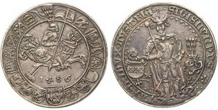 Sigismund (Archduke of Austria) and the first large silver coin in Europe Tyrolean Guldiner - Rare coins, Story, Money, Longpost