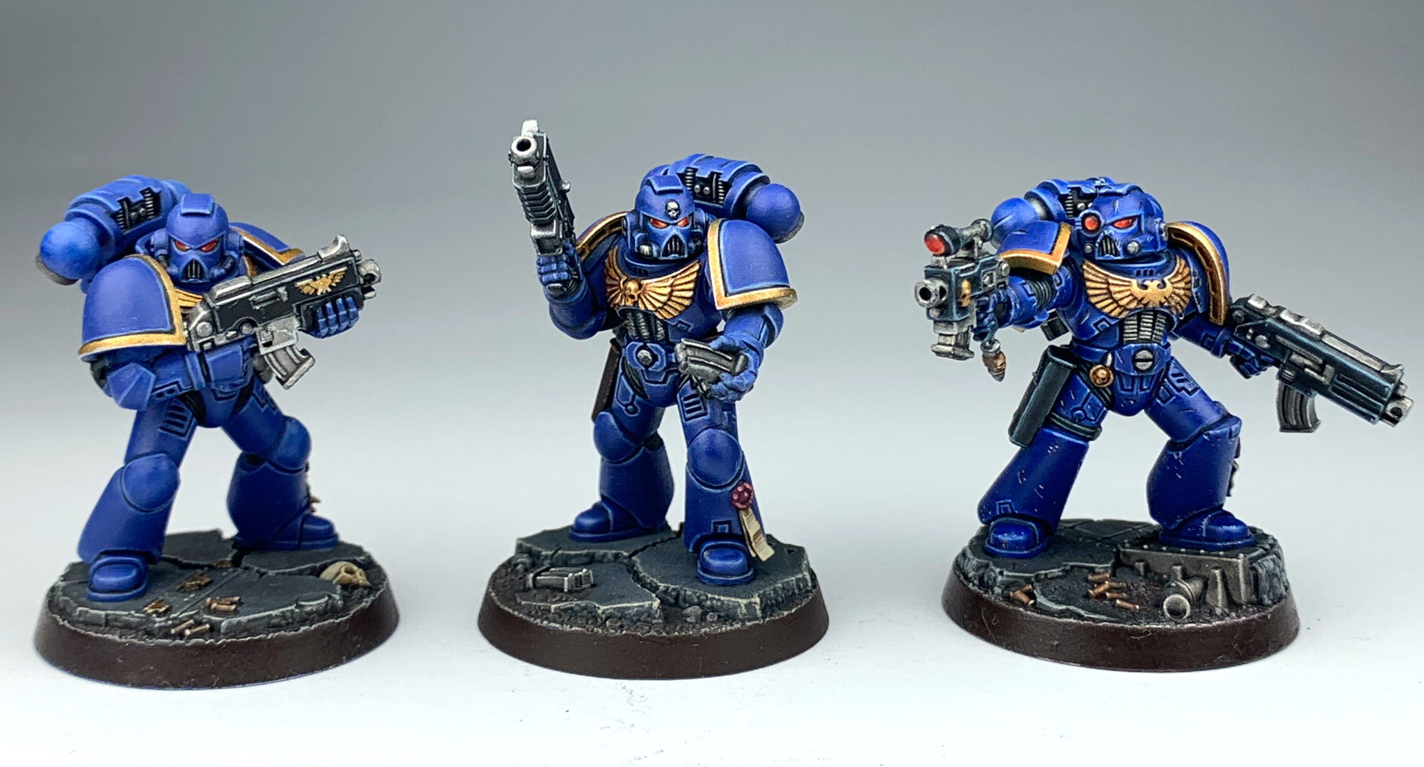 Spacemarine за 4ч, 8ч, и 16ч - Моё, Wh painting, Wh miniatures, Warhammer 40k, Warhammer, Хобби, Стендовый моделизм, Ultramarines, Adeptus Astartes, Длиннопост