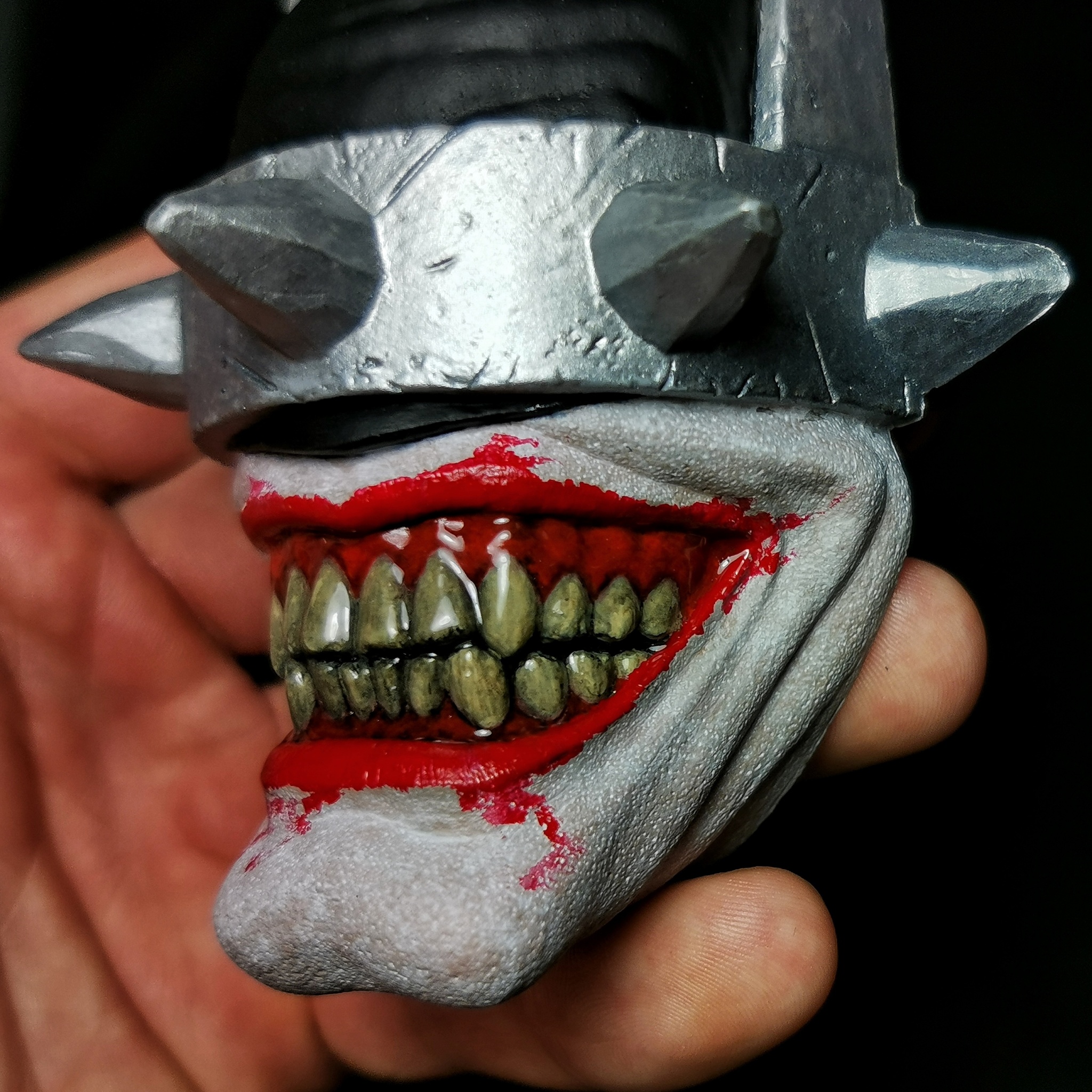 Batman Who Laughs из пластилина - Моё, Бэтмен, Джокер, Пластилин, Творчество, Скульптура, DC Comics, Длиннопост, Рукоделие без процесса