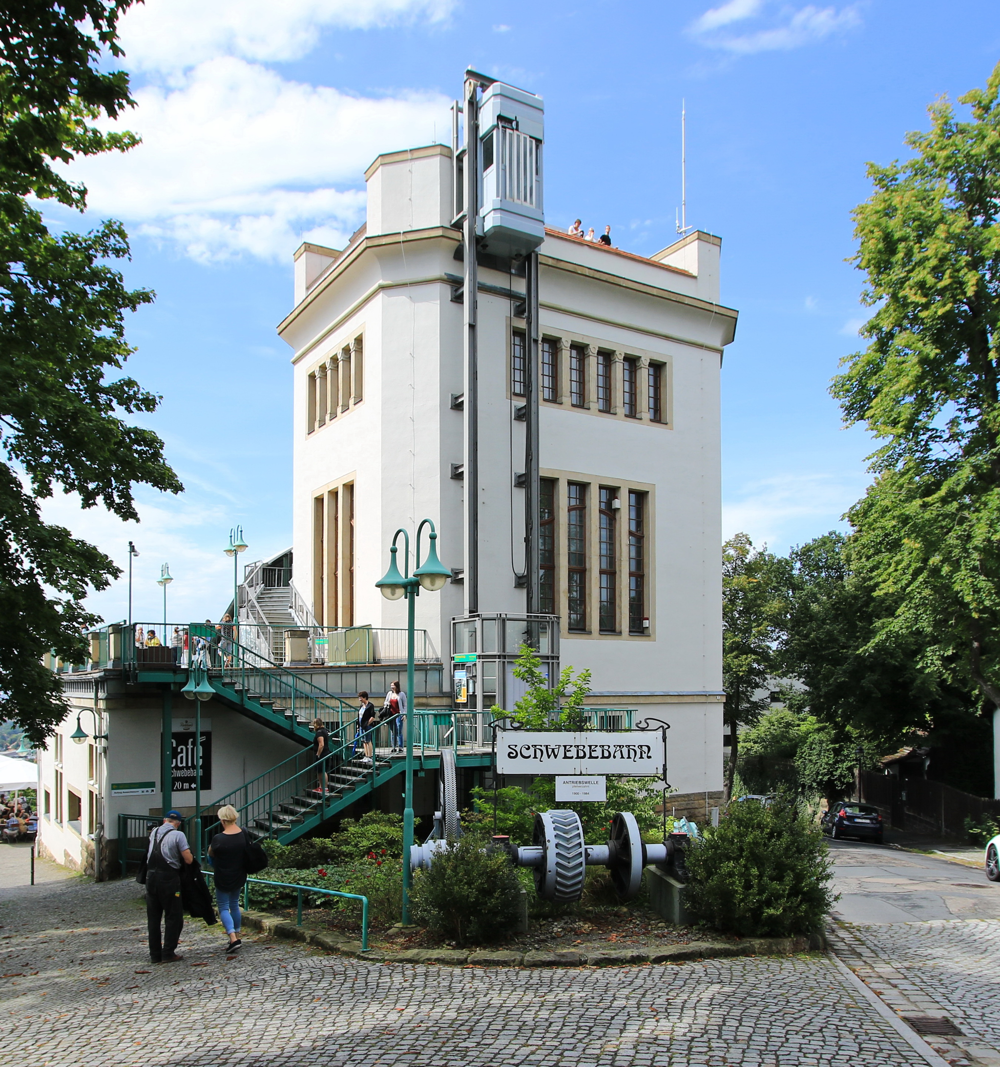 Dresden Cableway - Dresden, Germany, Suspended monorail, Funicular, Video, Longpost