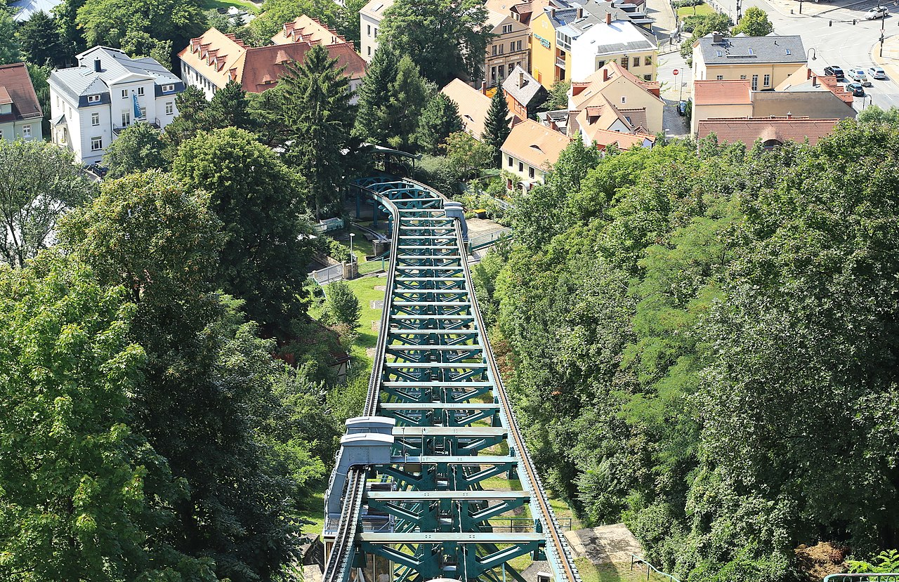 Dresden Cableway - Dresden, Germany, Suspended monorail, Funicular, Video, Longpost