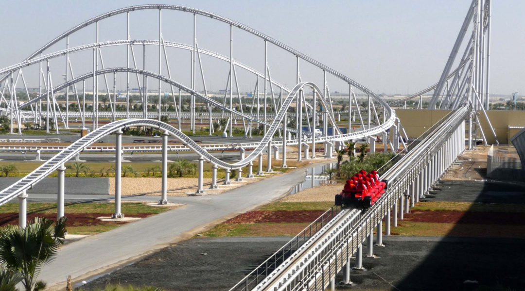 Ferrari World and the fastest roller coaster in the world - Roller coaster, Abu Dhabi, UAE, Ferrari World, Video, Longpost