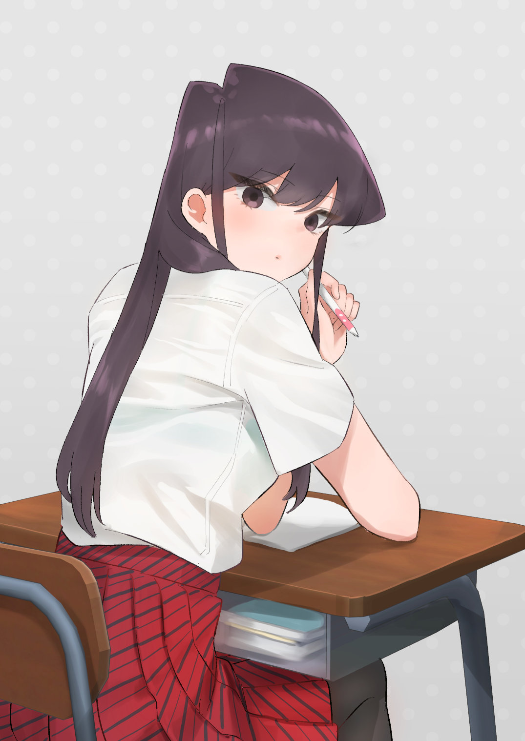 A selection of art, one way or another related to Komi-san - Anime, Anime art, Komi-san wa comyushou desu, Shouko komi, Longpost, Violet Evergarden, Crossover