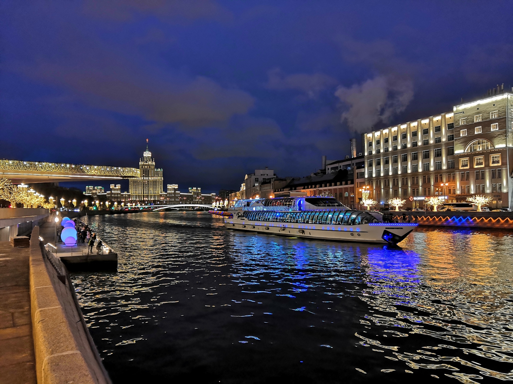 New Year's Moscow - My, New Year, Moscow, Night, Longpost