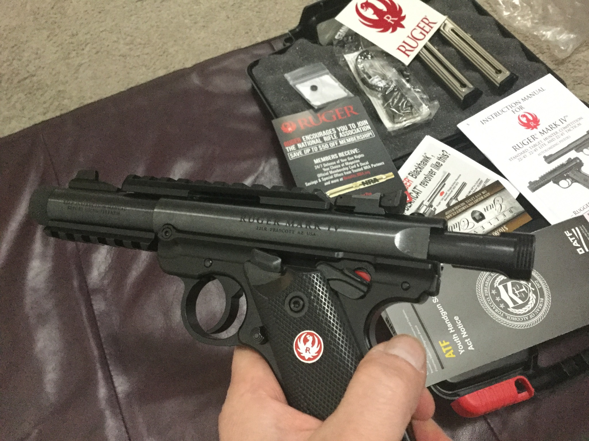 Unboxing the Ruger Mark IV - My, Pistols, Weapon, USA, Ruger, Longpost