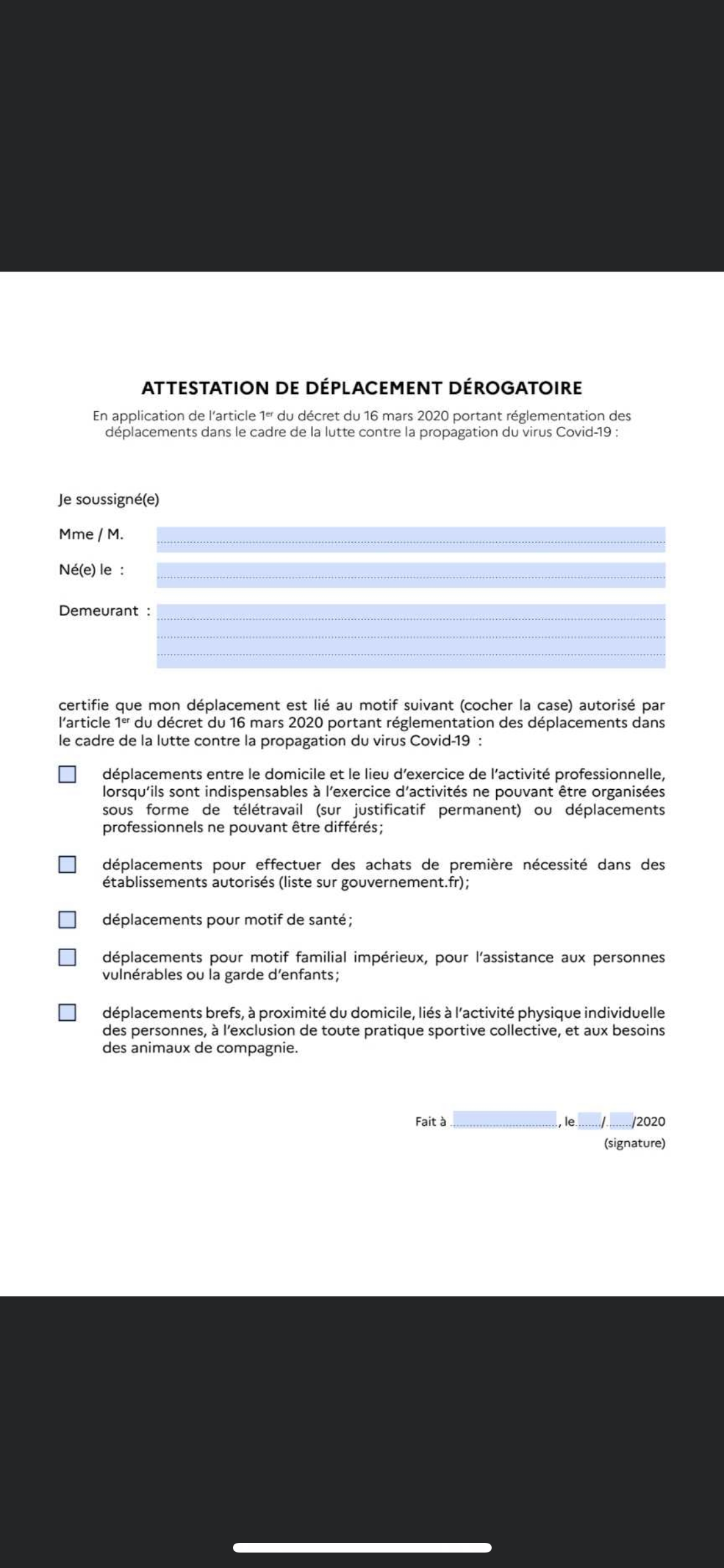 Fines for quarantine violations in France - My, Coronavirus, France, Fine, Quarantine, Longpost