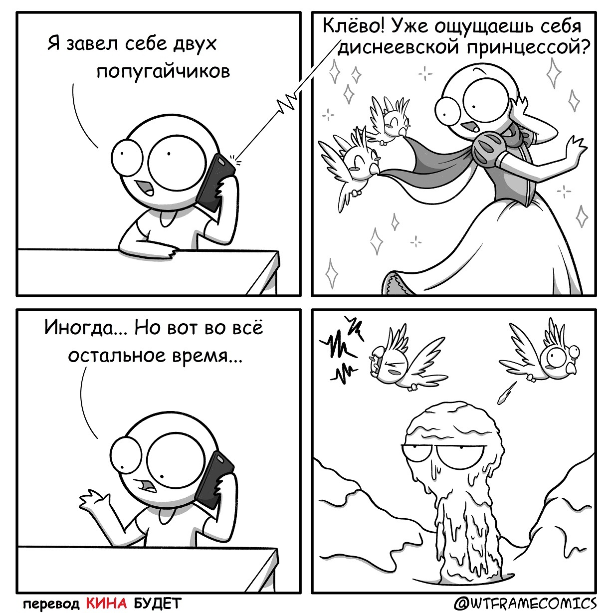 Про попугаев... - Попугай, Комиксы, Перевел сам, Wtframecomics