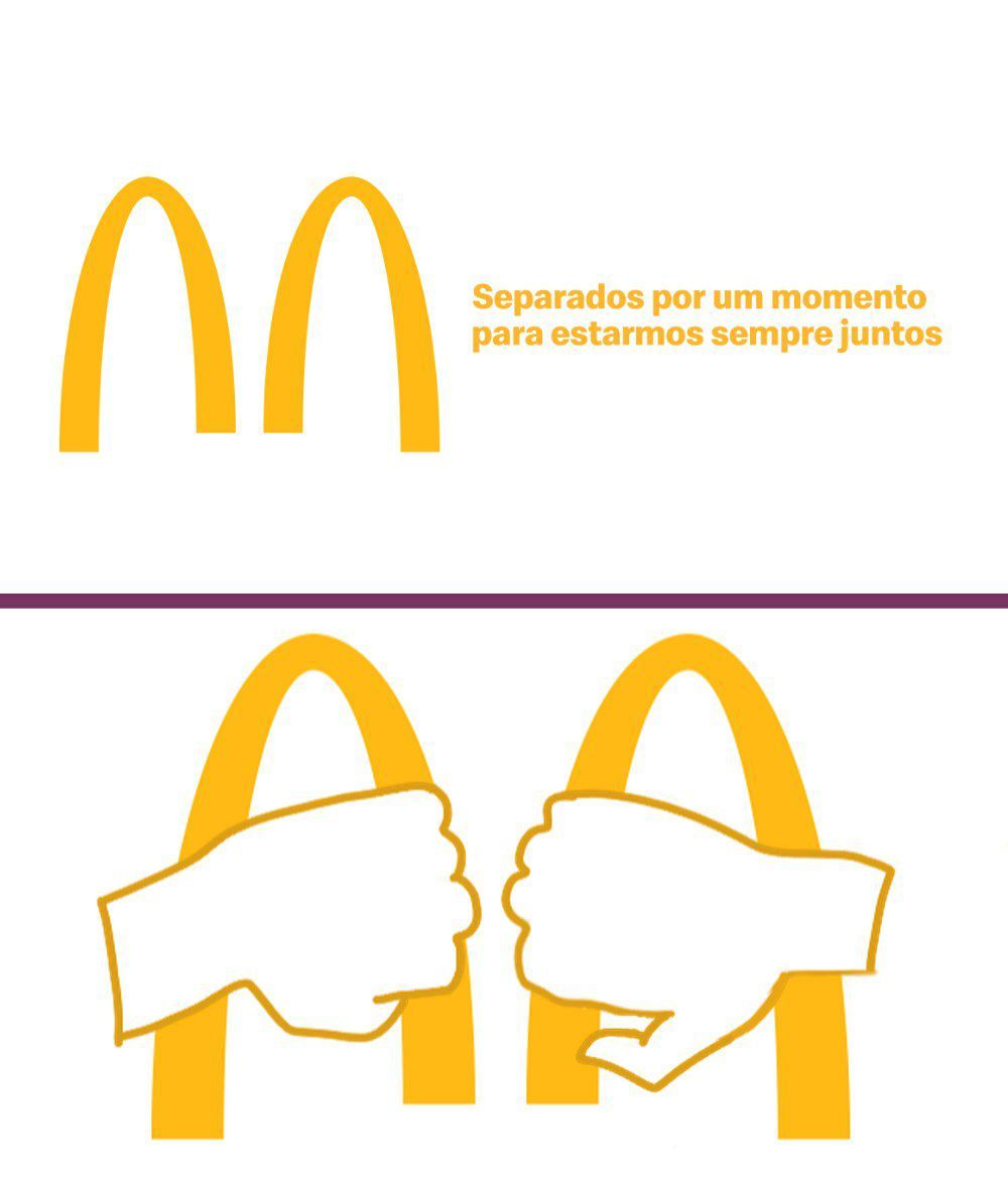 McDonald's logo - McDonald's, Brazil, Self-isolation, Pandemic, Coronavirus