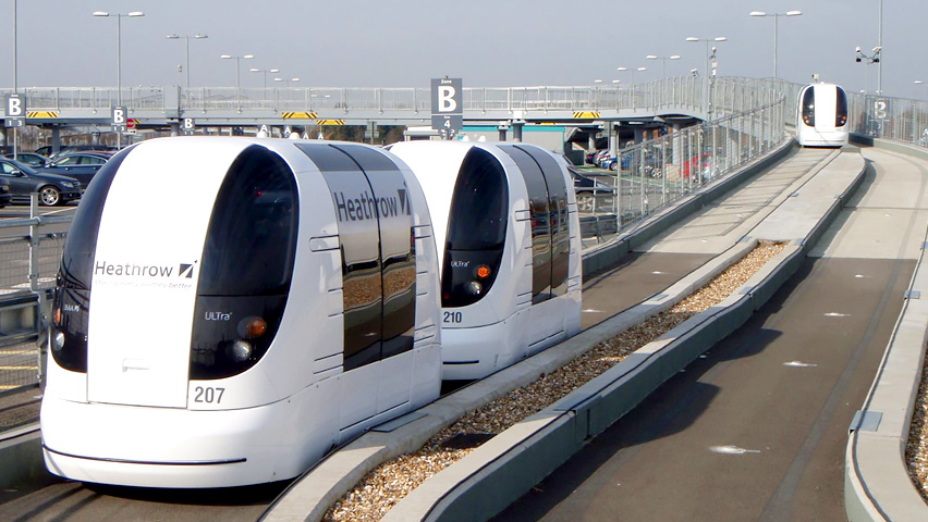 Heathrow driverless transport - London Heathrow, London, Great Britain, Unmanned vehicles, Industrial Design, Video, Longpost