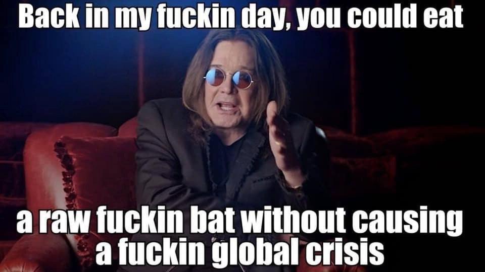 It used to be better - Ozzy Osbourne, Bat, It used to be better, Coronavirus, Mat