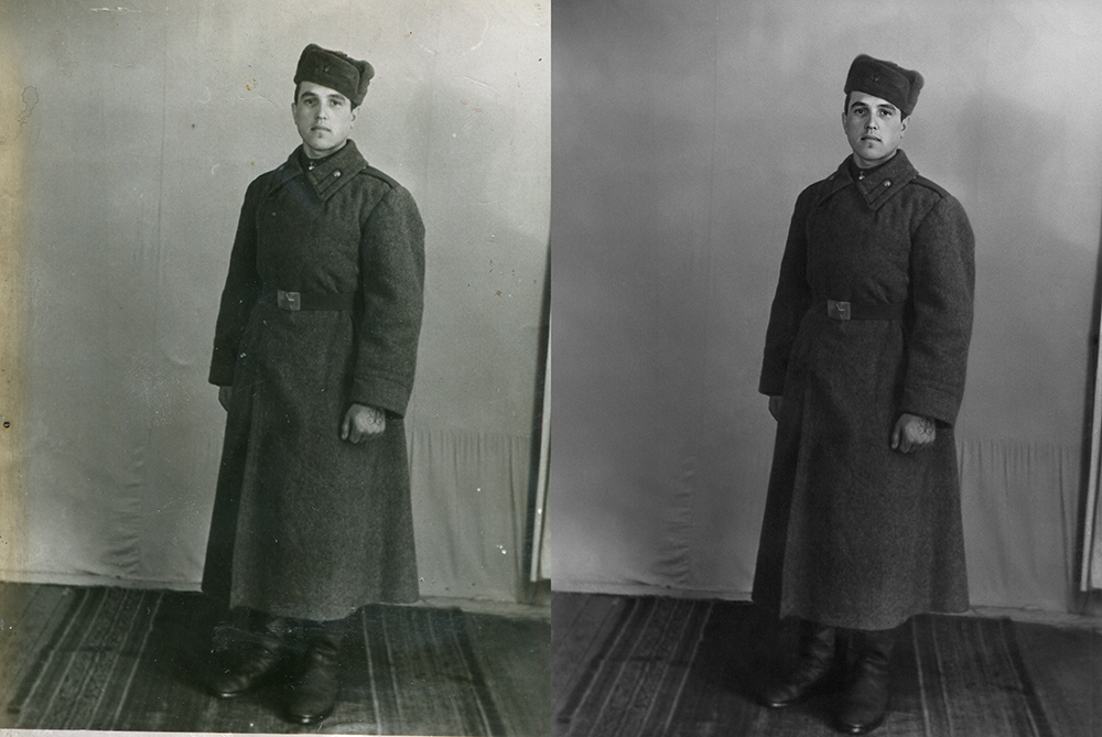 Restoration of family photos - My, Photoshop, Photo restoration, Old photo, Retouch, Нейронные сети, Longpost