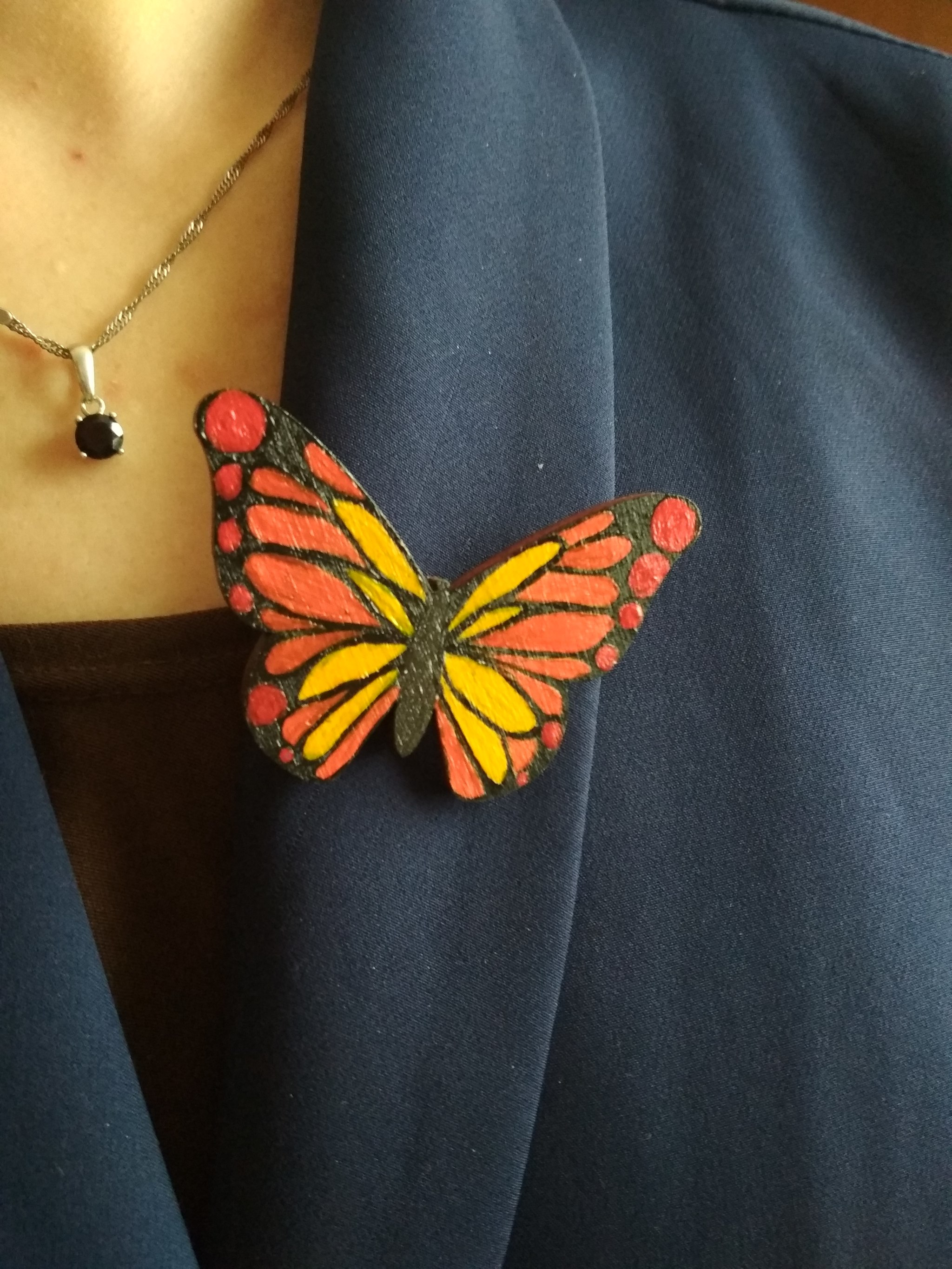 A series of butterfly brooches - My, Creation, Brooch, Longpost, Needlework without process