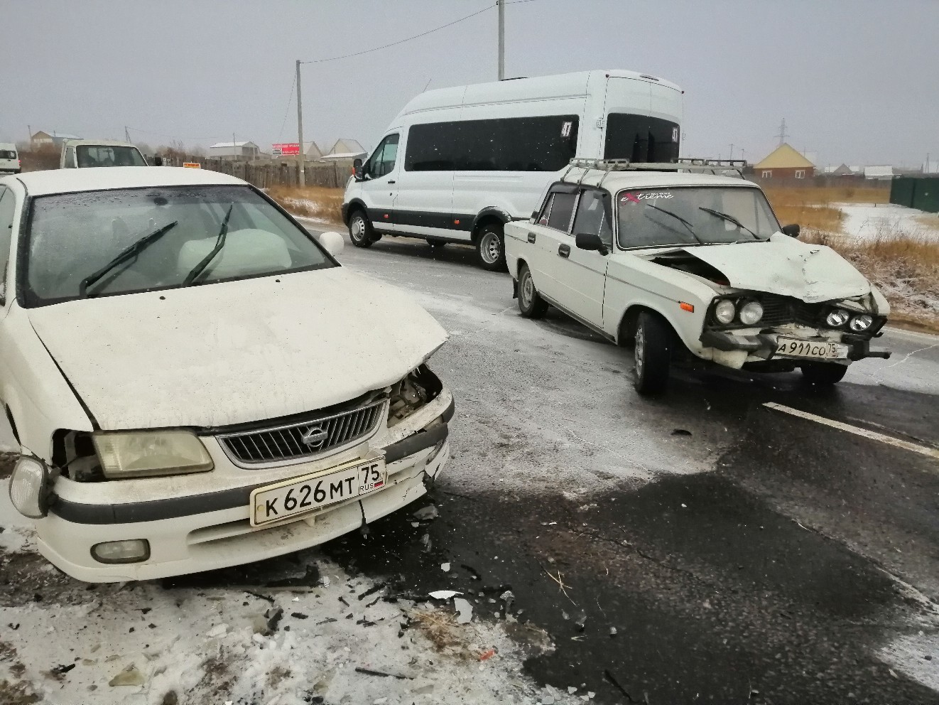 Good morning in Chita and unexpected snow... a selection of accidents in 1 hour - My, Chita, Crash, Road accident, Snow, Longpost