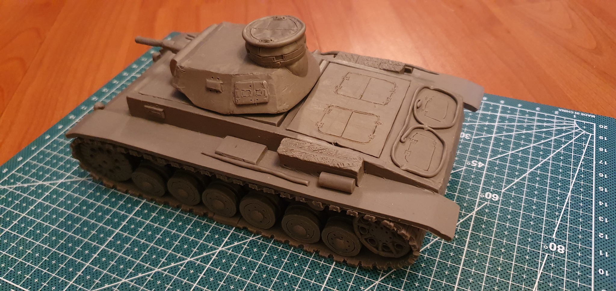 Plasticine tank building 3 - My, Plasticine, Homemade, Tanks, Models, Longpost