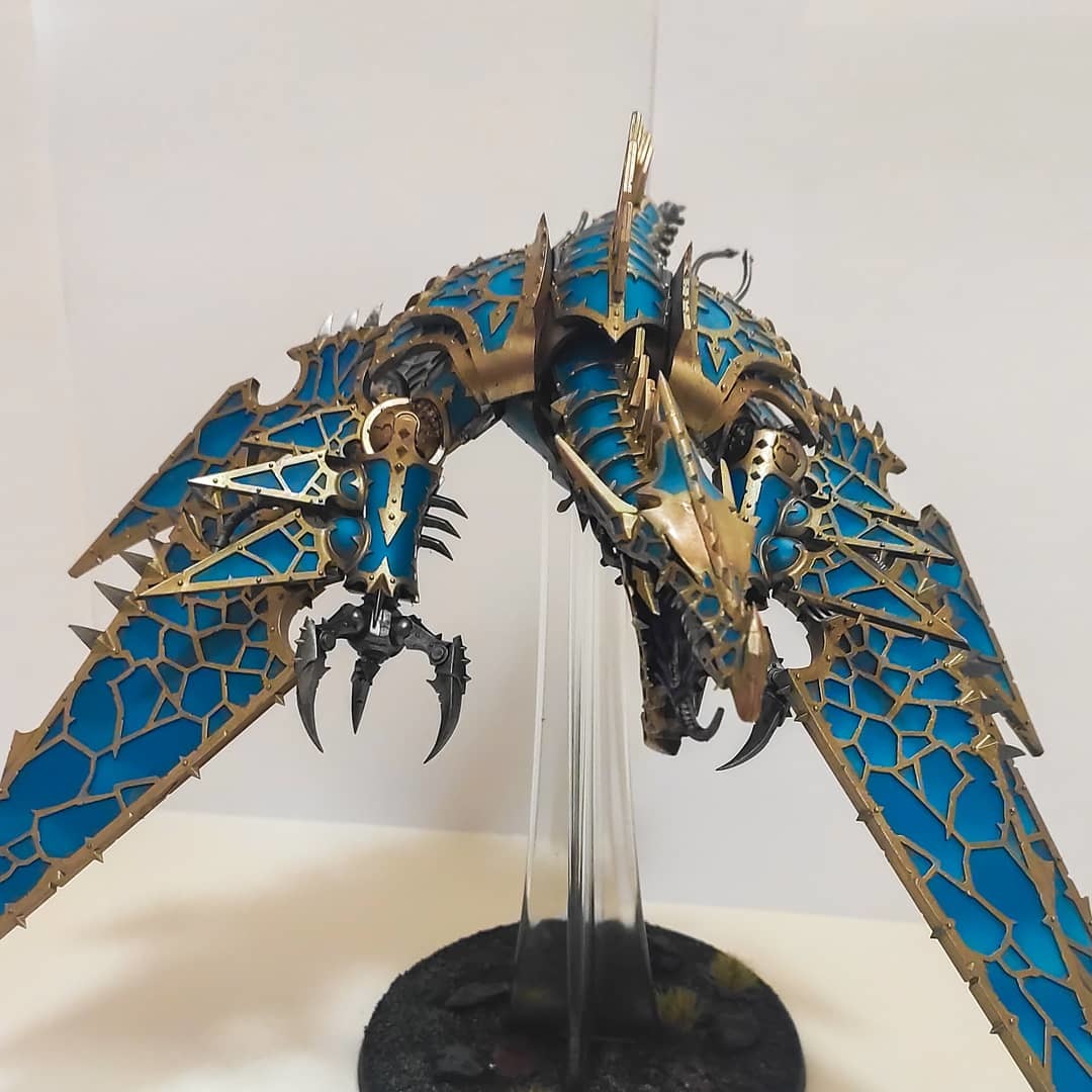 Heldrake - Моё, Heldrake, Покраска миниатюр, Warhammer 40k, Миниатюра, Длиннопост