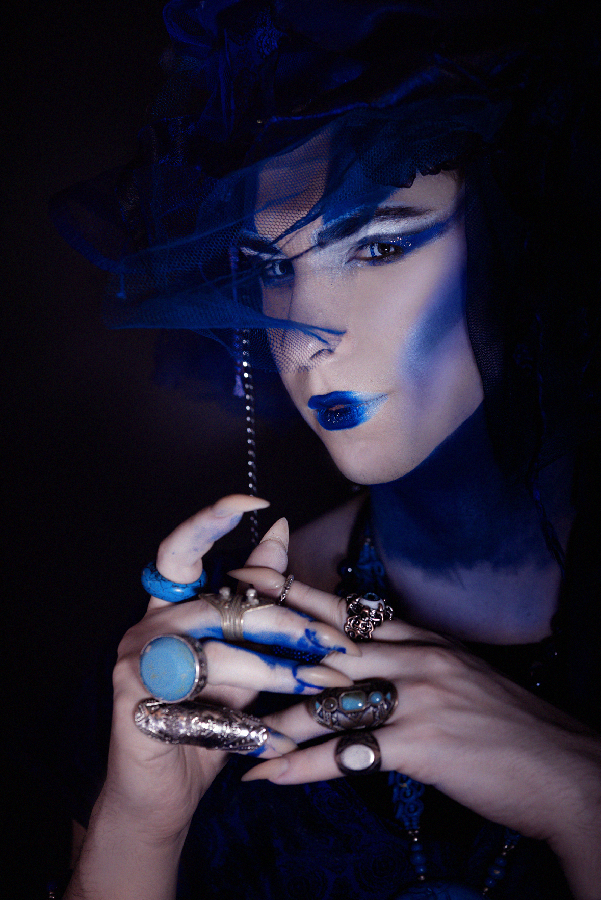 Alazar Maevskiy as BlueOiran - My, Makeup, Russian cosplay, Cosplay, Drag, Creative, Idea, Instagram, Longpost