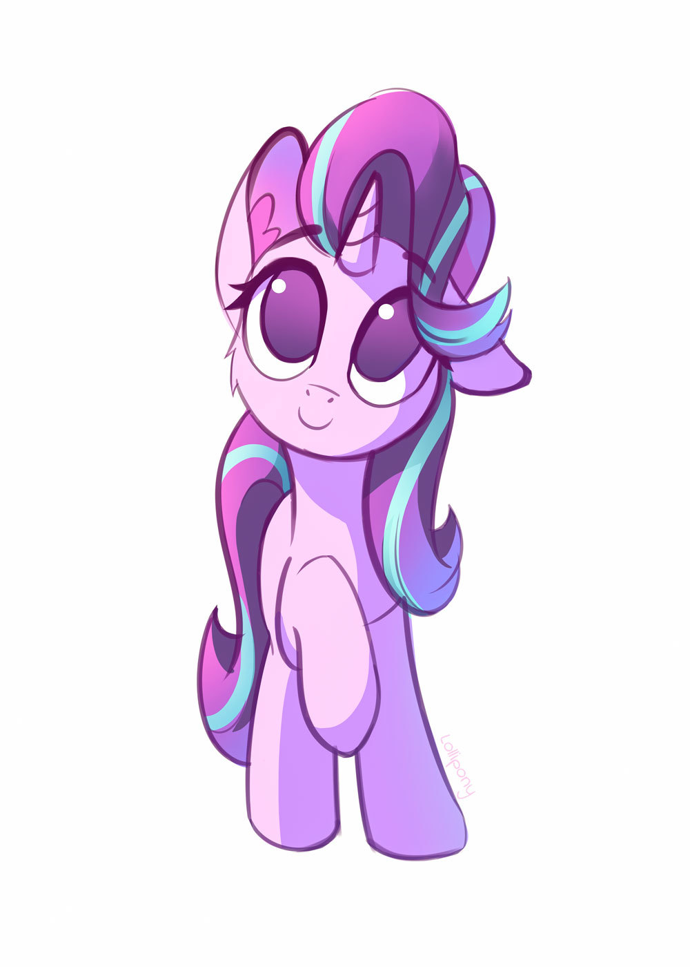 Ponychka looks straight into the soul - My little pony, PonyArt, Starlight Glimmer