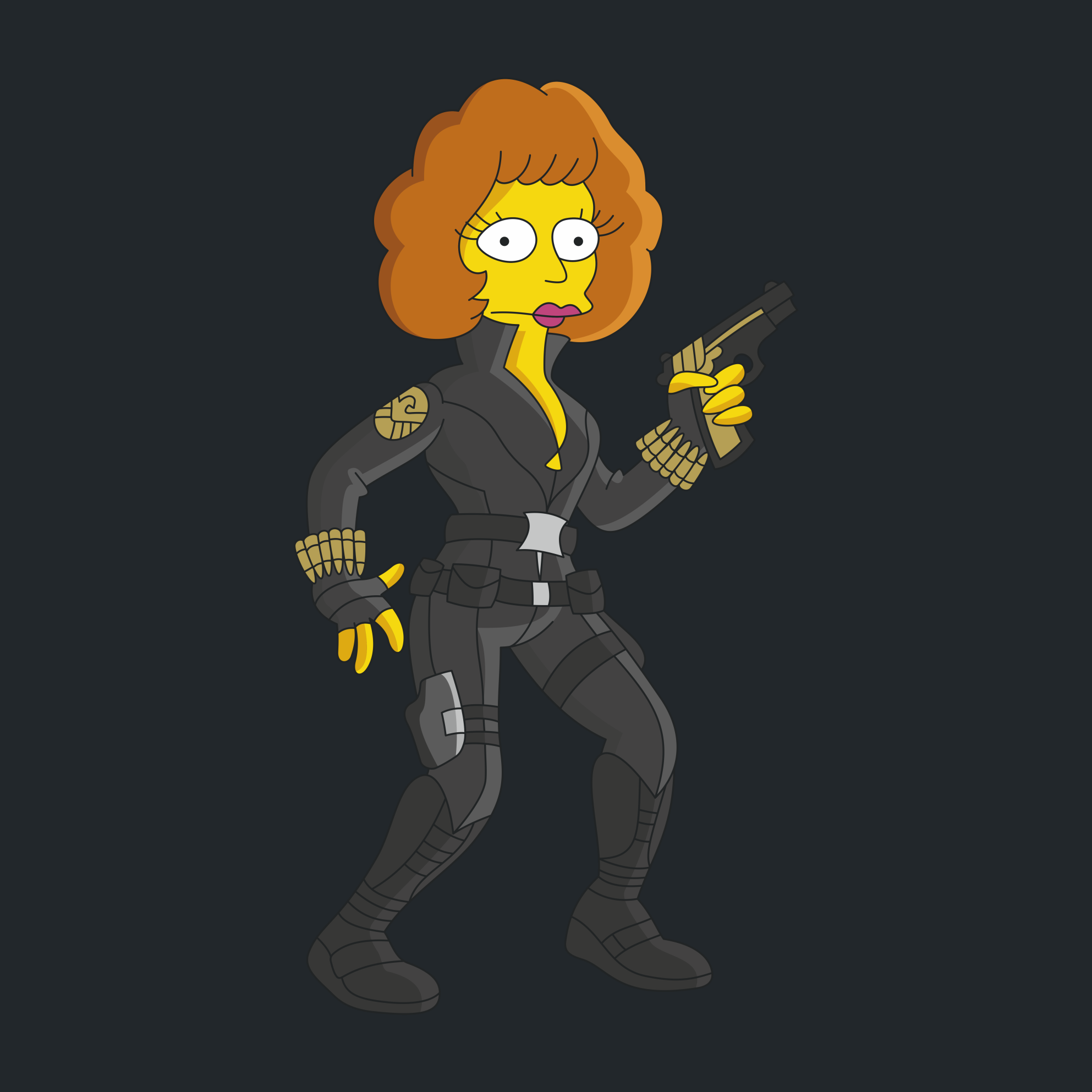 Mstimpsons | Avensons (vectors for pikabushniki - part eight) - My, Vector, Print, Avengers, The Simpsons, Is free, Longpost