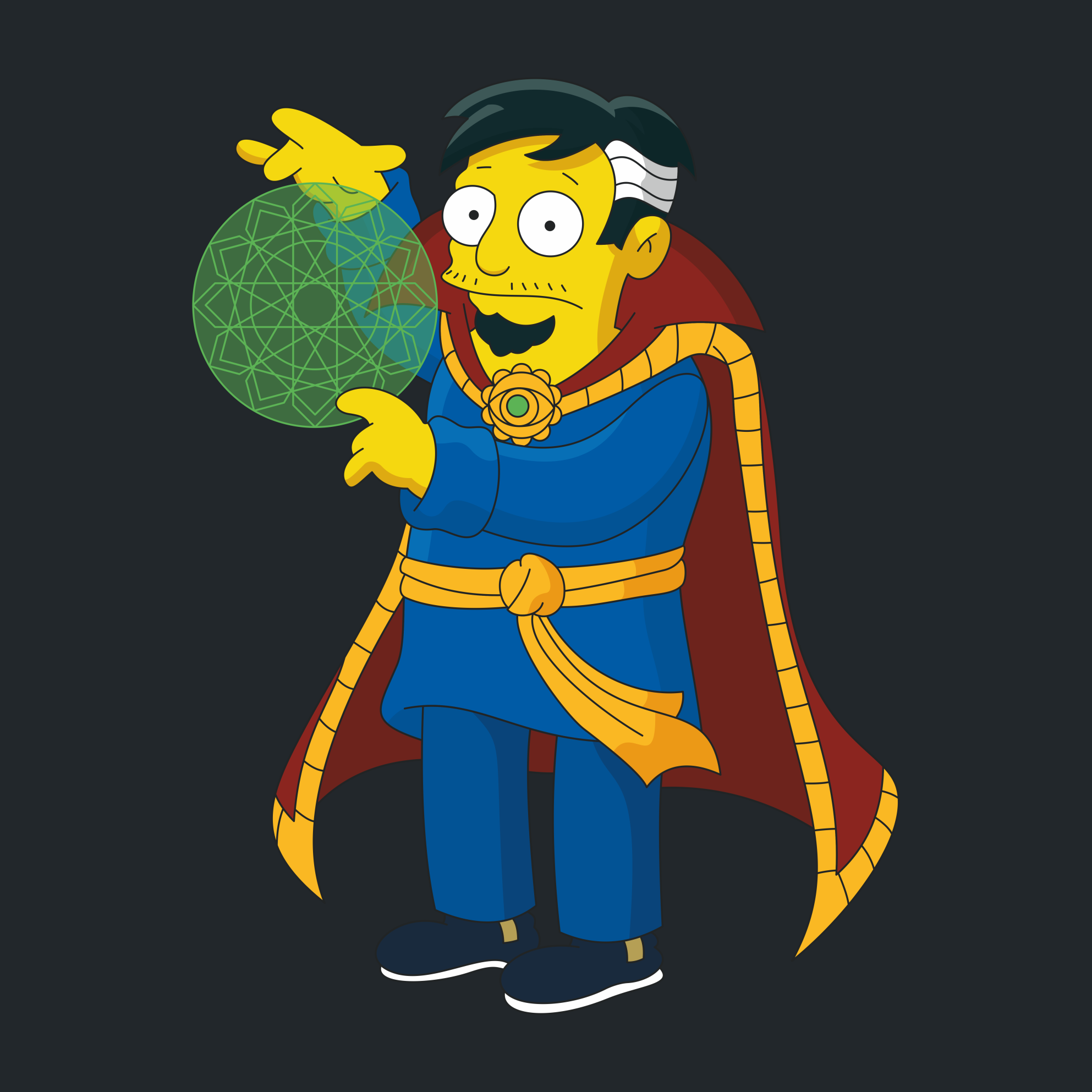 Mstimpsons | Avensons (vectors for pikabushniki - part eight) - My, Vector, Print, Avengers, The Simpsons, Is free, Longpost