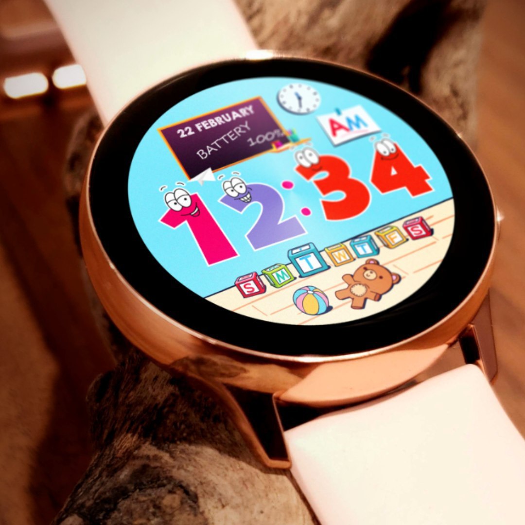 Kids- новый дизайн циферблата для Samsung Galaxy Watch - Моё, Халява, Samsung, Samsung galaxy Watch, Samsung Galaxy, Умные часы, Дизайн, Циферблат, Watchface