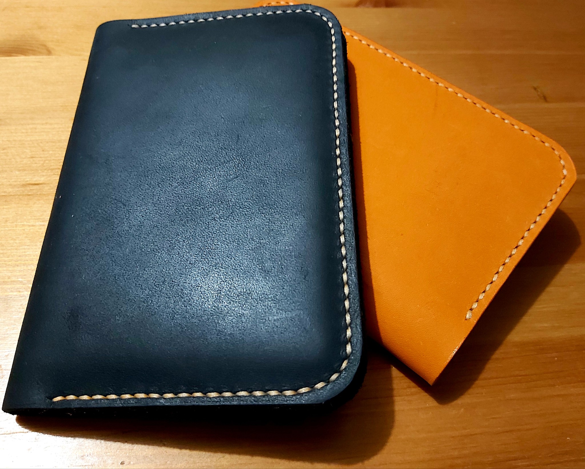 DIY leather document holder - My, Natural leather, With your own hands, Longpost