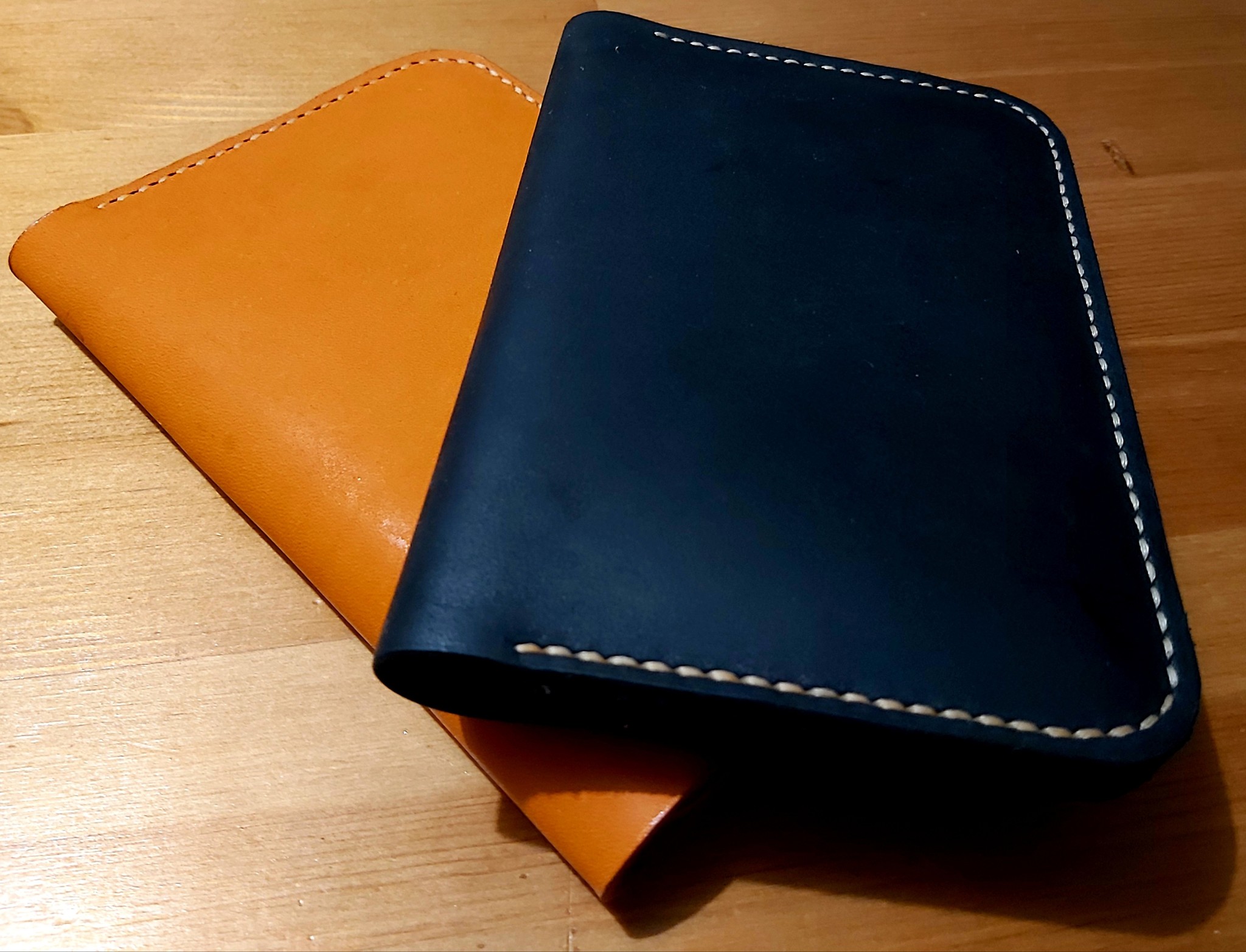 DIY leather document holder - My, Natural leather, With your own hands, Longpost