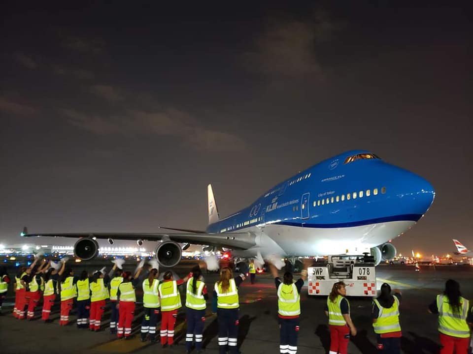 Последний рейс голландской Королевы - Авиация, Боинг 747, Boeing 747, Klm, Прощание, Мексика, Мехико, Видео, Длиннопост