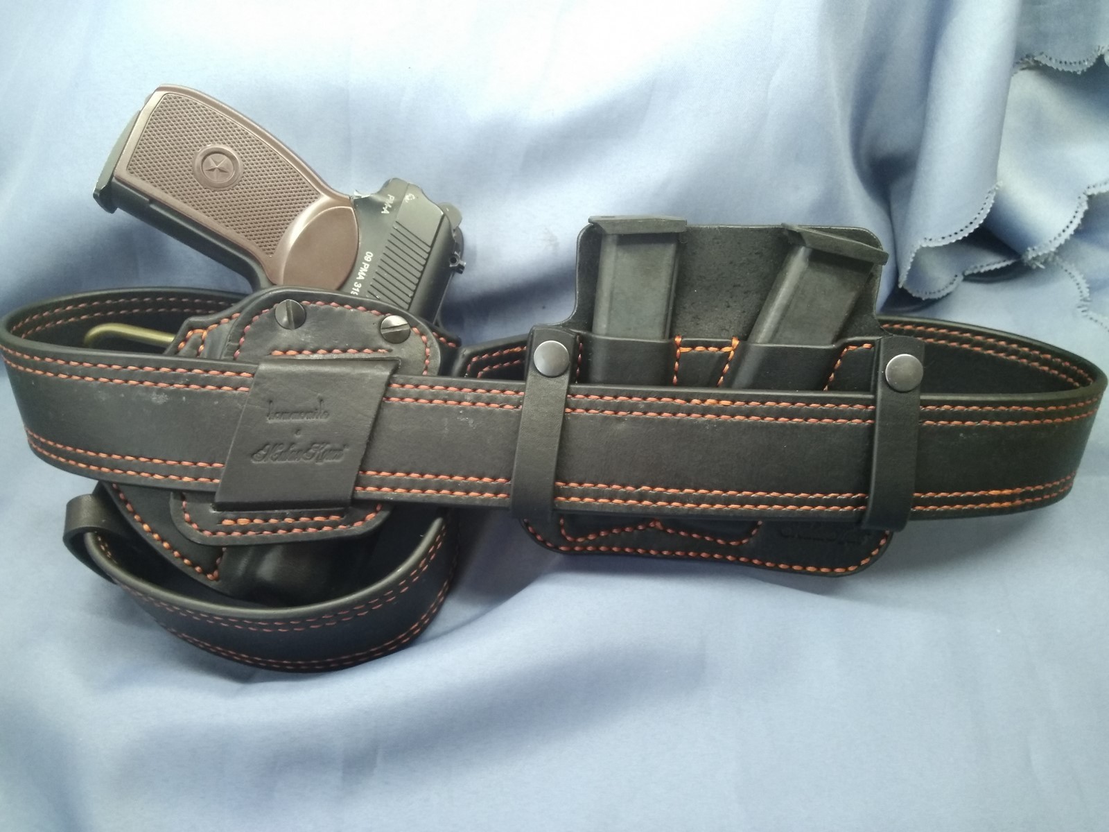 Pouch for revolver cartridges - My, Holster, Pouchok, Longpost