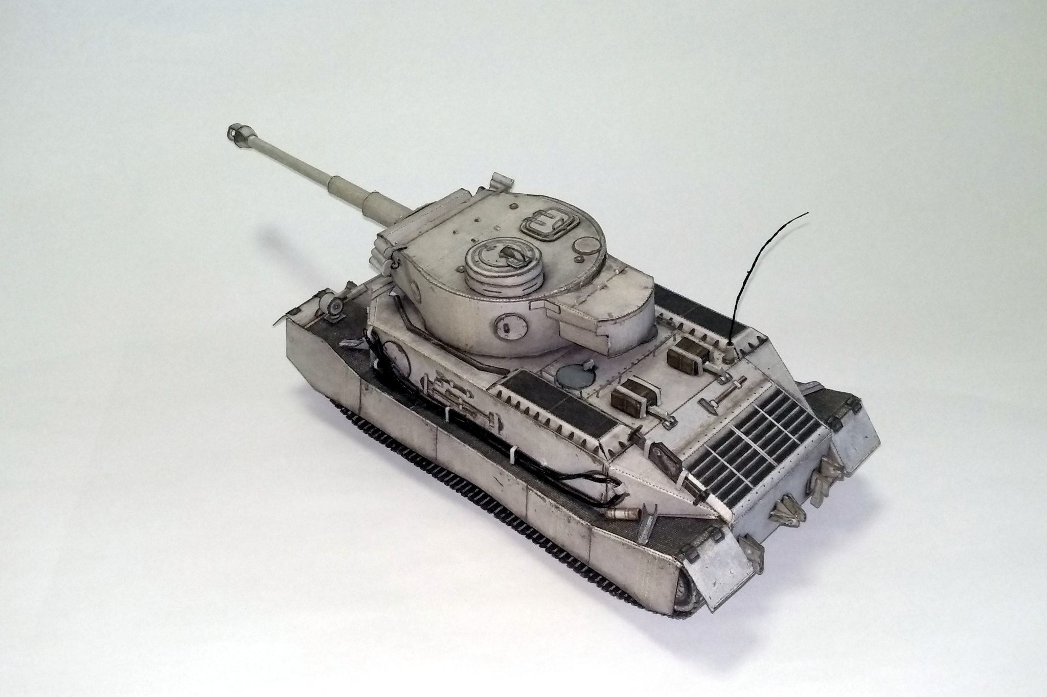 PzKpfw VI Tiger (P)    из бумаги - Моё, Моделизм, Papercraft, Танки, Тигр, Длиннопост