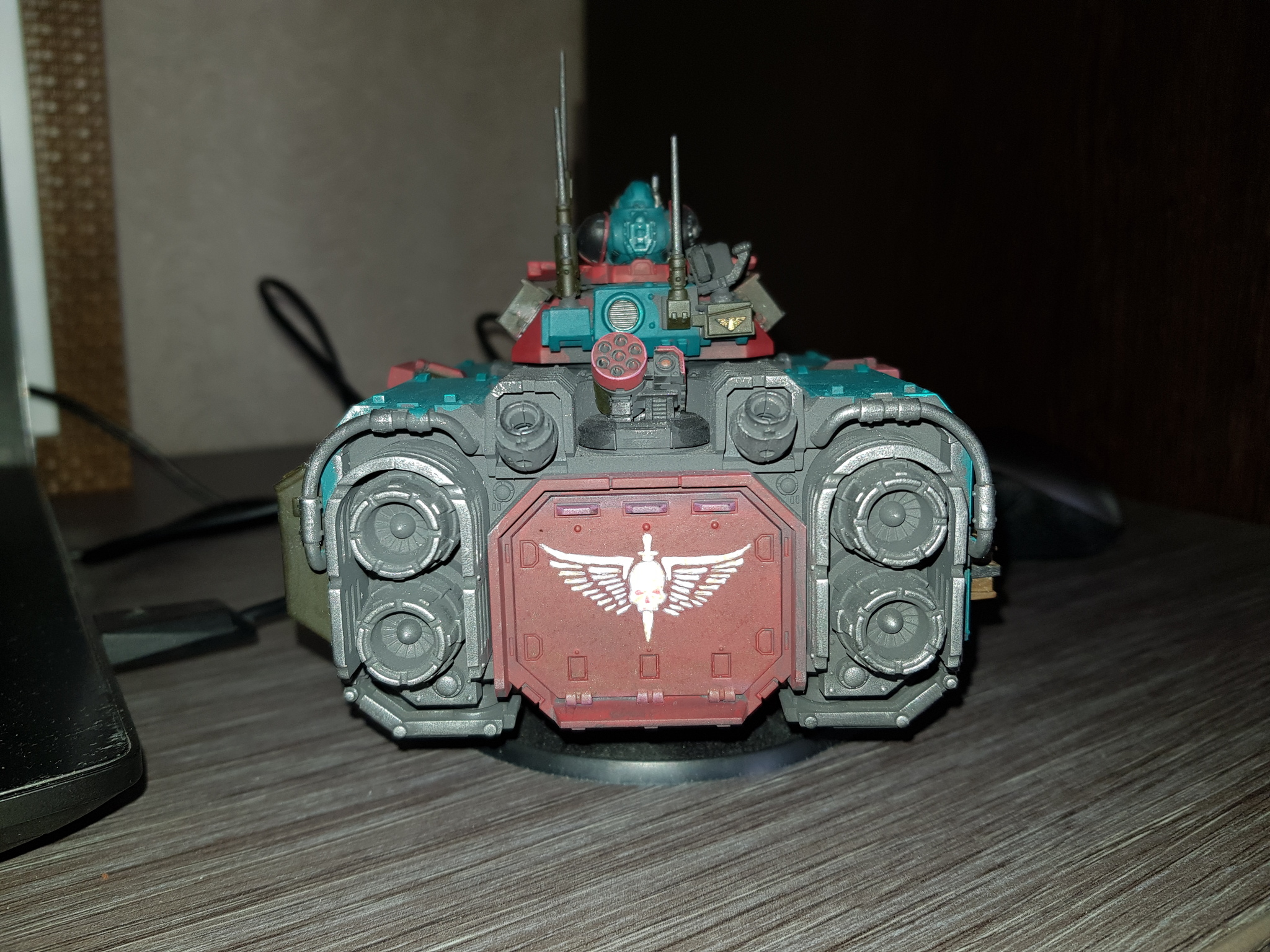 Primaris repulsor - Моё, Warhammer 40k, Покраска миниатюр, Скука, Длиннопост