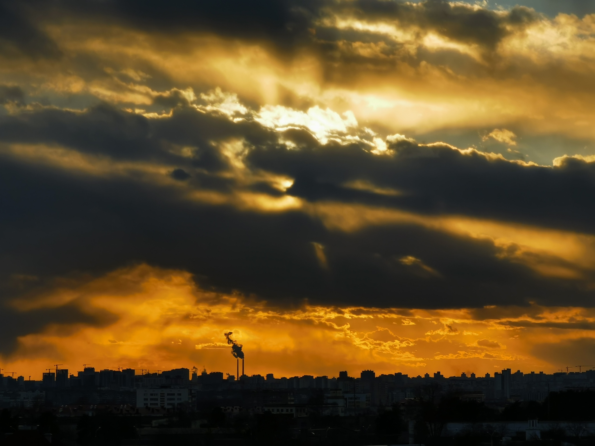 Sunset in Minsk - My, Sunset, Minsk, Republic of Belarus