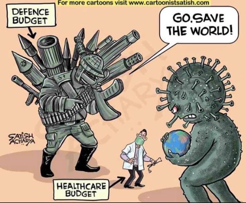 Go. Save the world - Caricature, Coronavirus