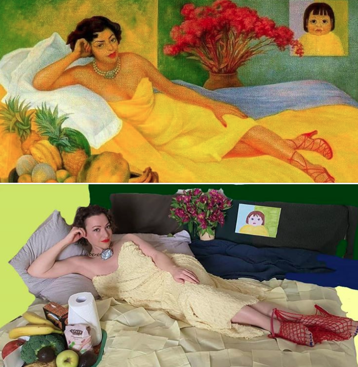 Picturesque quarantine: self-isolated people copy famous paintings - Insulation, Flash mob, Painting, Quarantine, Longpost, Insulation