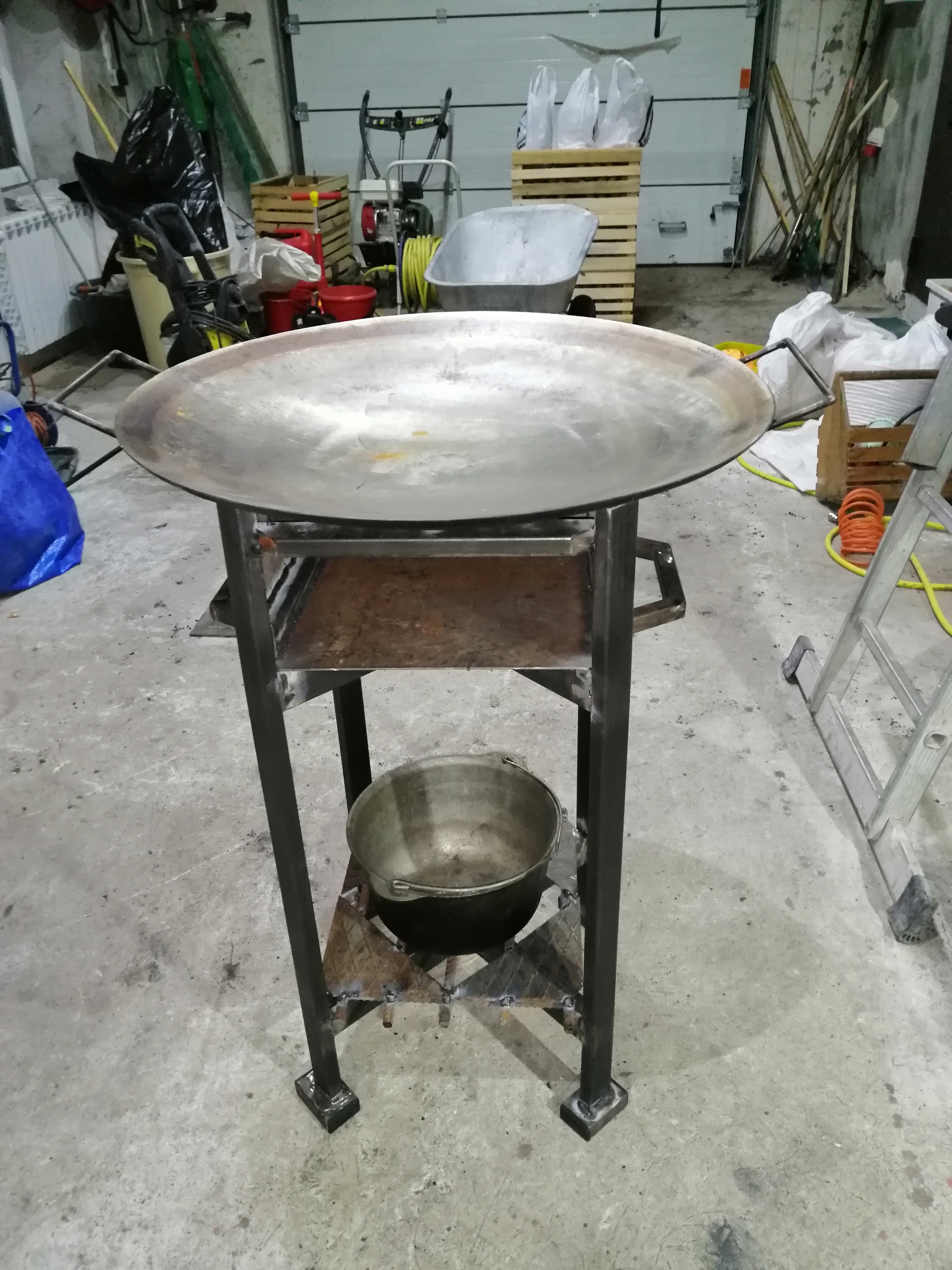 A real machine operator's frying pan - version two - My, I share, Welding, With your own hands, Rukozhop, Brazier, Longpost, Needlework with process