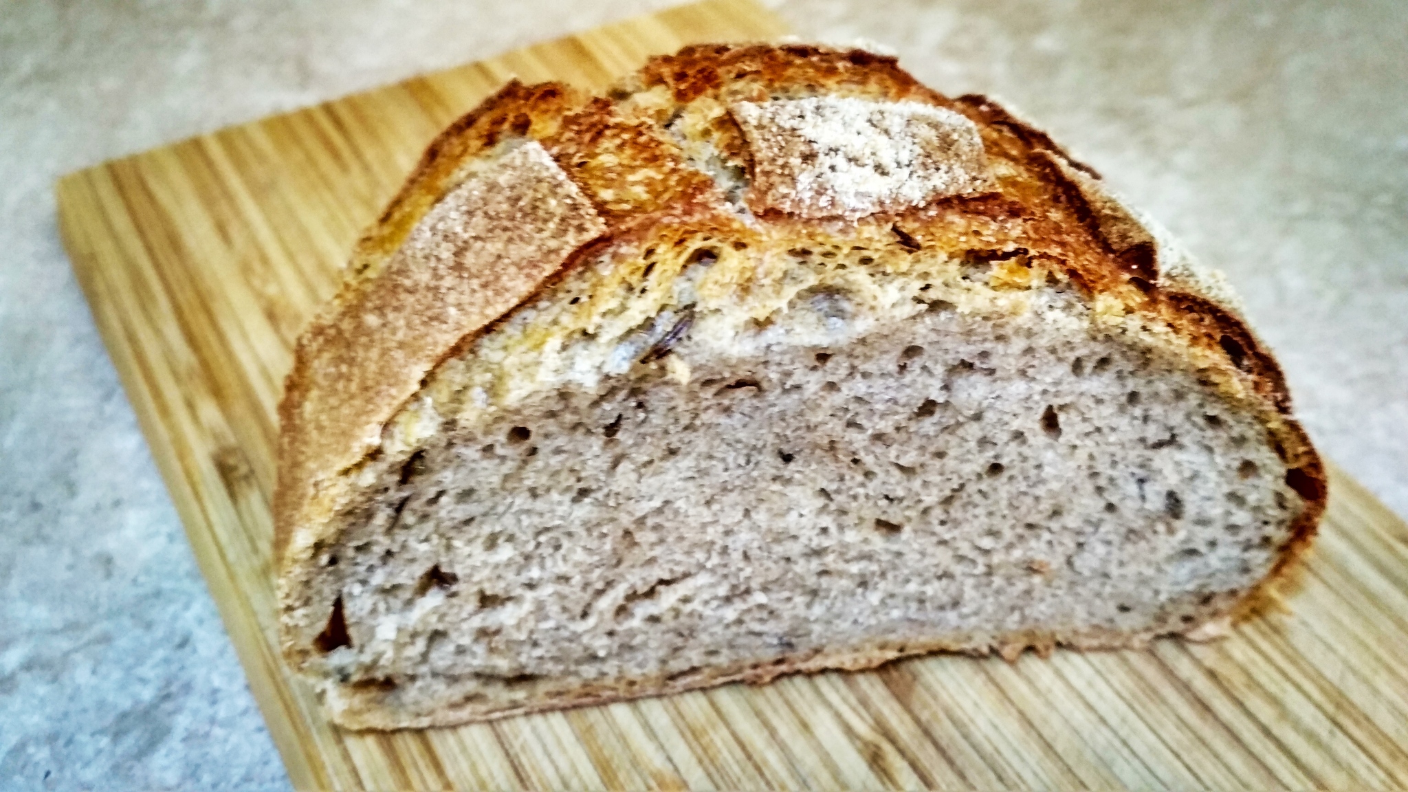 Wheat bread with rye sourdough - My, Recipe, Bakery products, Bread, Sourdough, Longpost