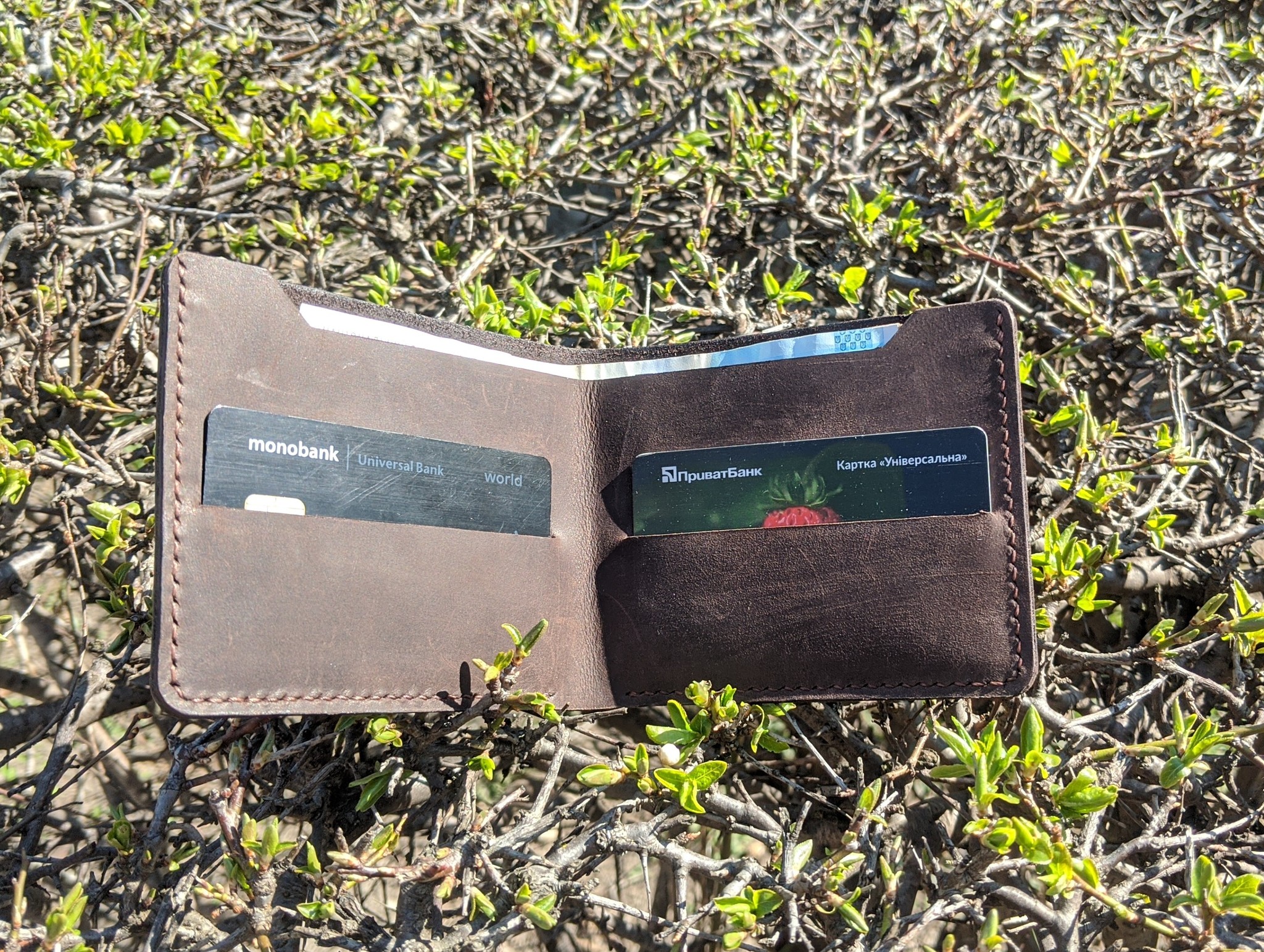 Bifold Elementary - My, Beefold, Hastily, Leather products, Needlework without process