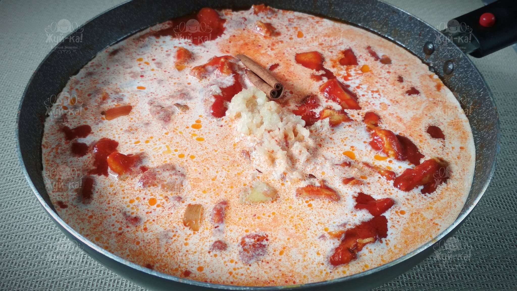 Spicy butter chicken + rice - My, Recipe, Chew-Ka!, Hen, Yandex Zen, Zen, Rice, Cinnamon, Longpost