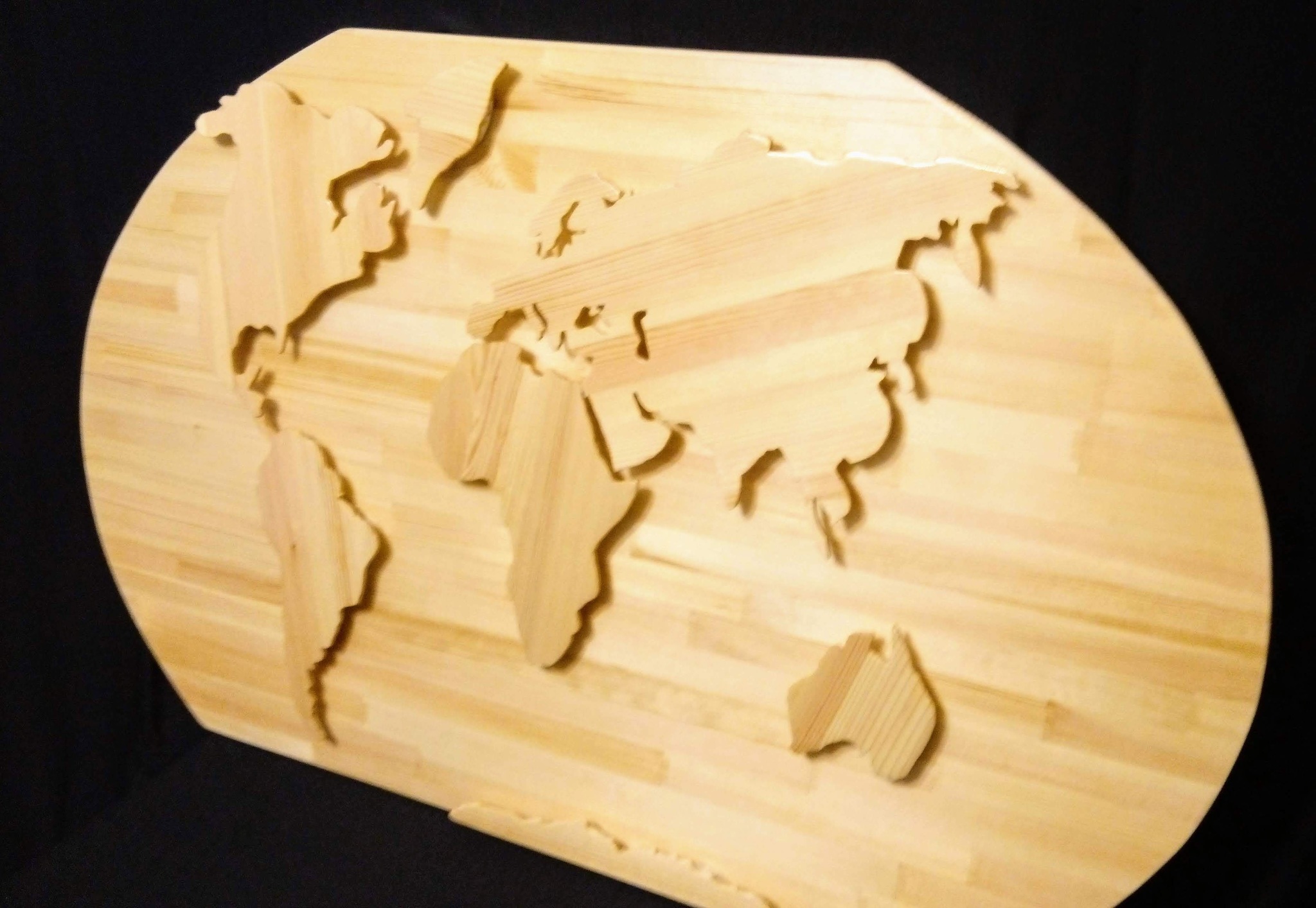 World map - World map, With your own hands, Wood products, Lamp