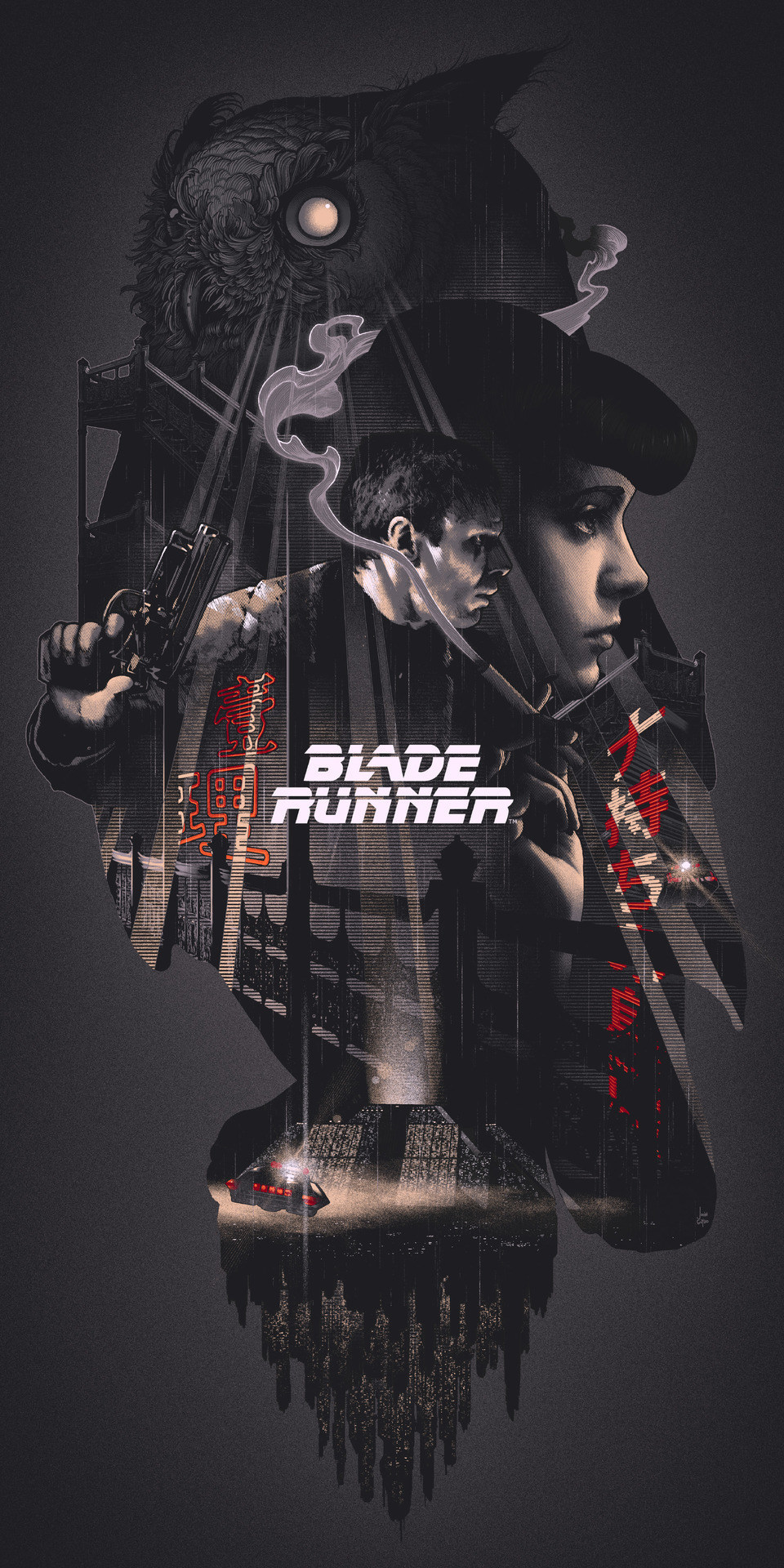 Blade Runner - Drawing, Blade runner, Fantasy, Rick Deckard, Longpost, Rachel Rosen