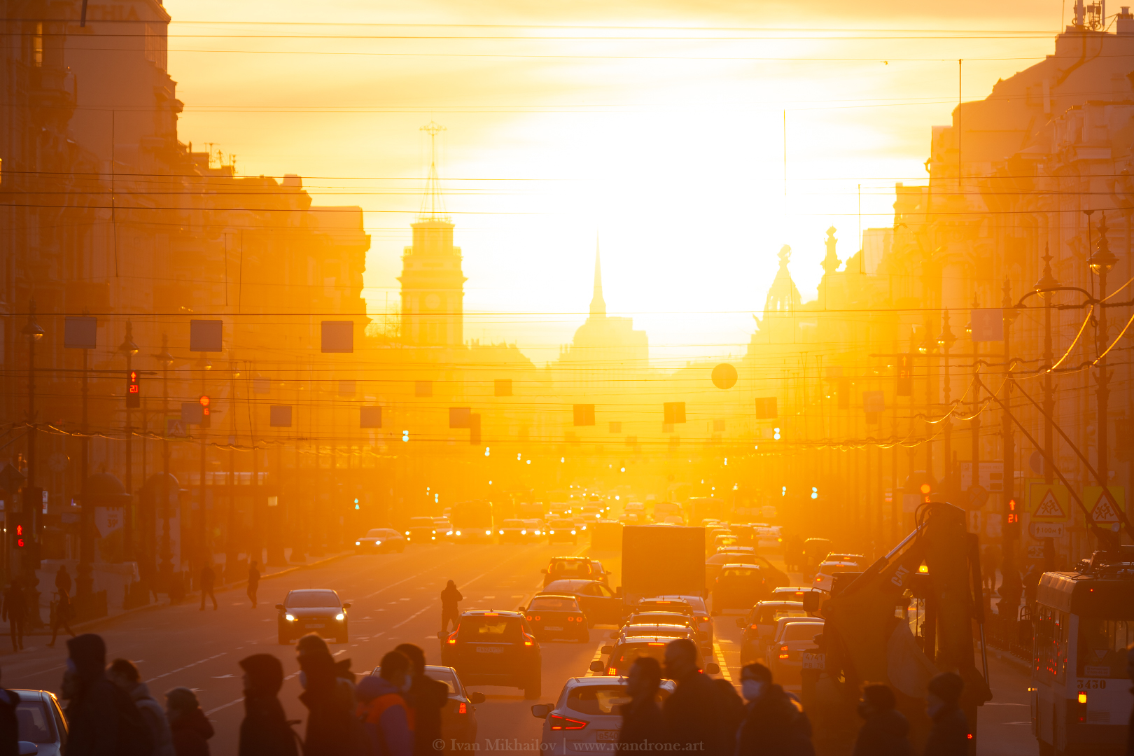 St. Petersburg and coronavirus - My, Saint Petersburg, Coronavirus, Telephoto lens, Sunset, Spring