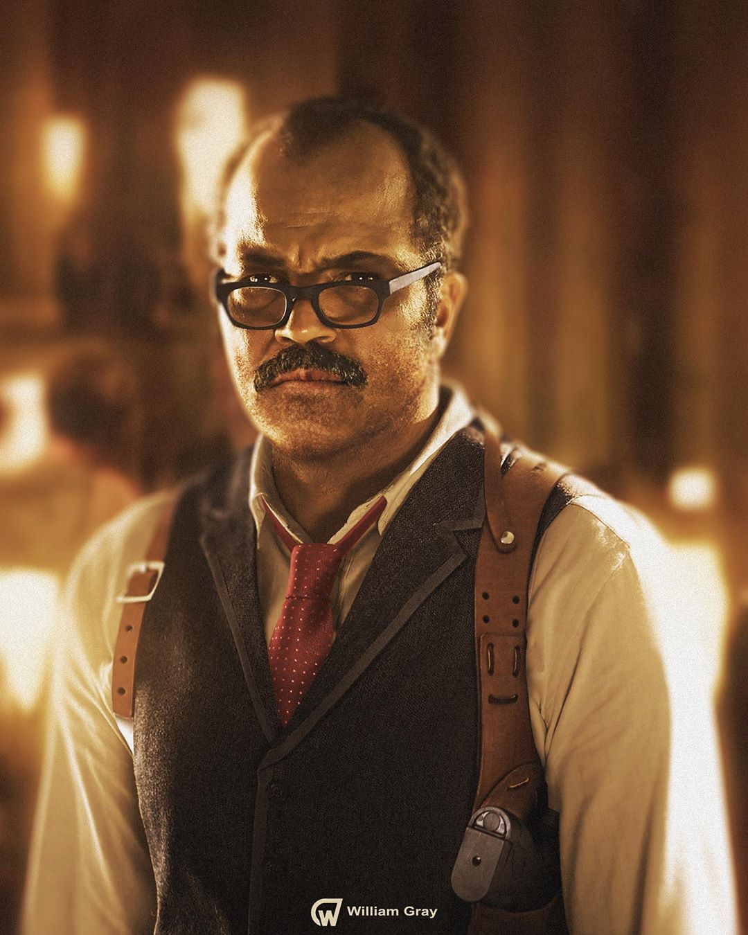 Jeffrey Wright as Commissioner Gordon in The Batman - William Gray, Art, Commissioner Gordon, Dc comics, Jeffrey Wright, James Gordon